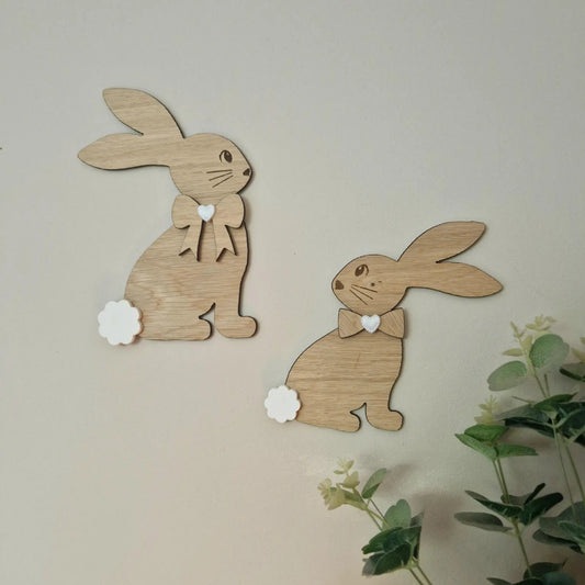 Bunny Duo Nursery Wall Art