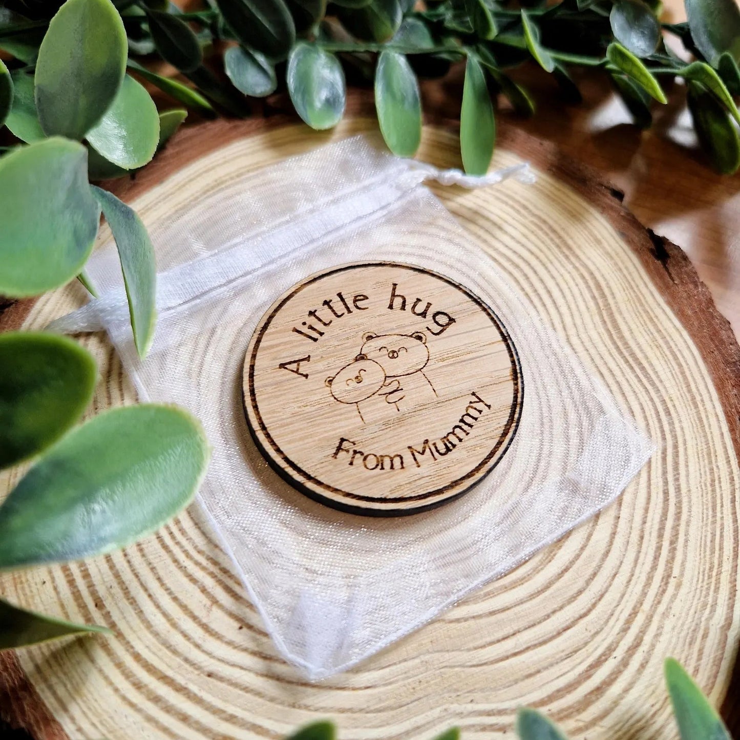 A little Hug Wooden Pocket Token