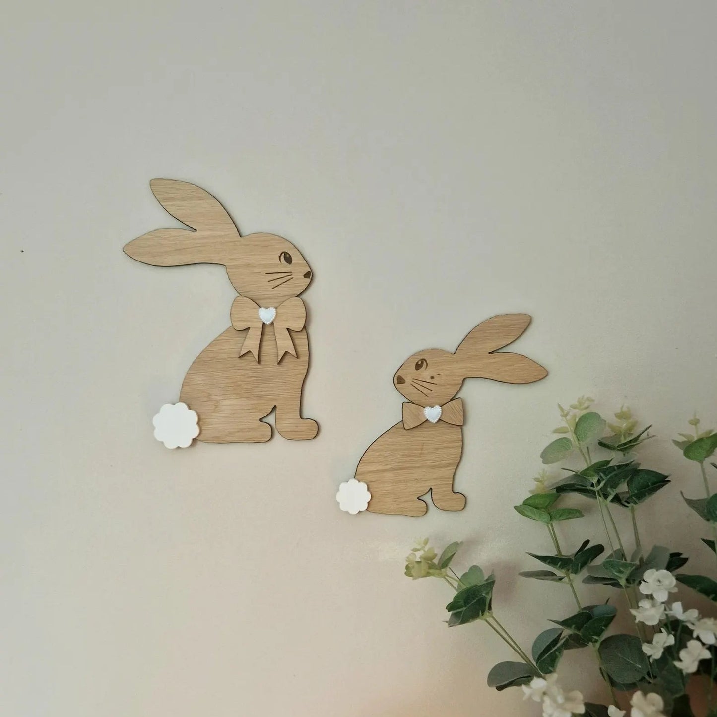Bunny Duo Nursery Wall Art
