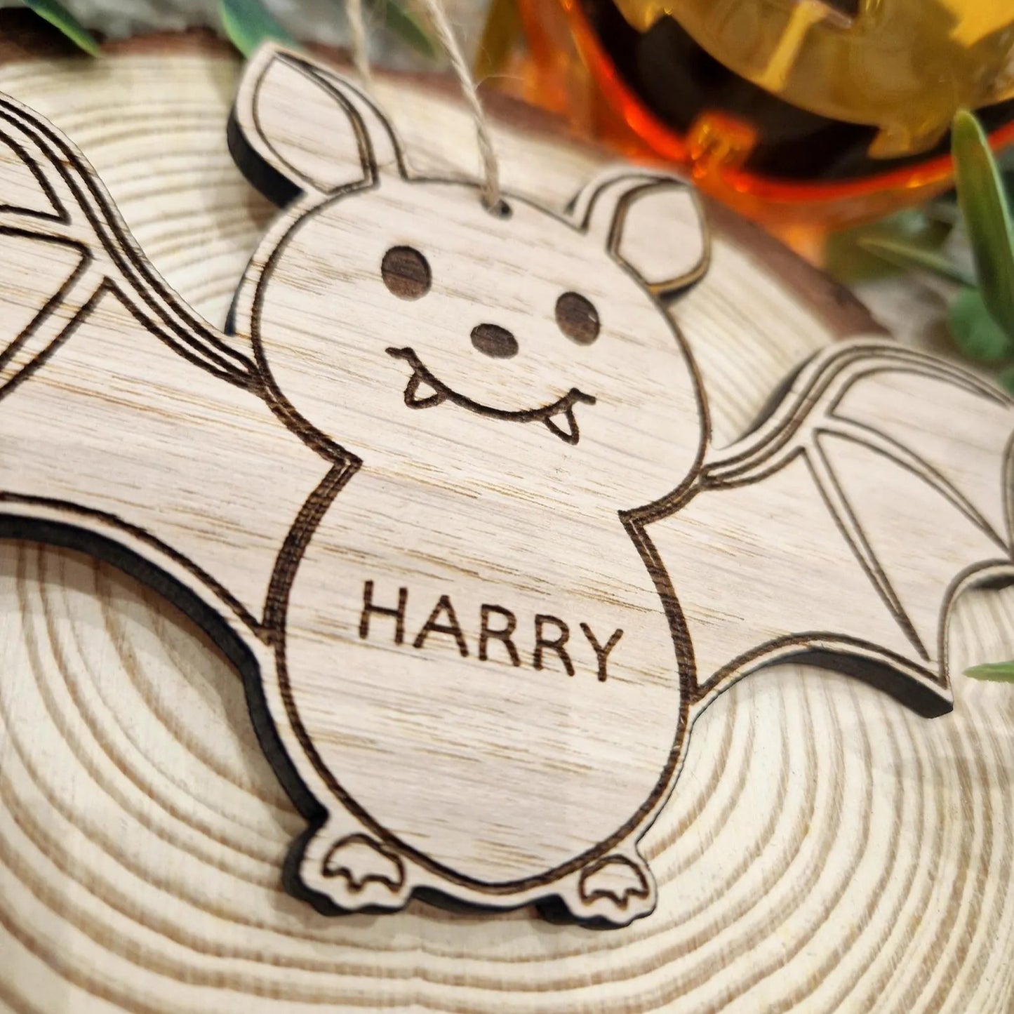 Personalised Bat Halloween Decoration