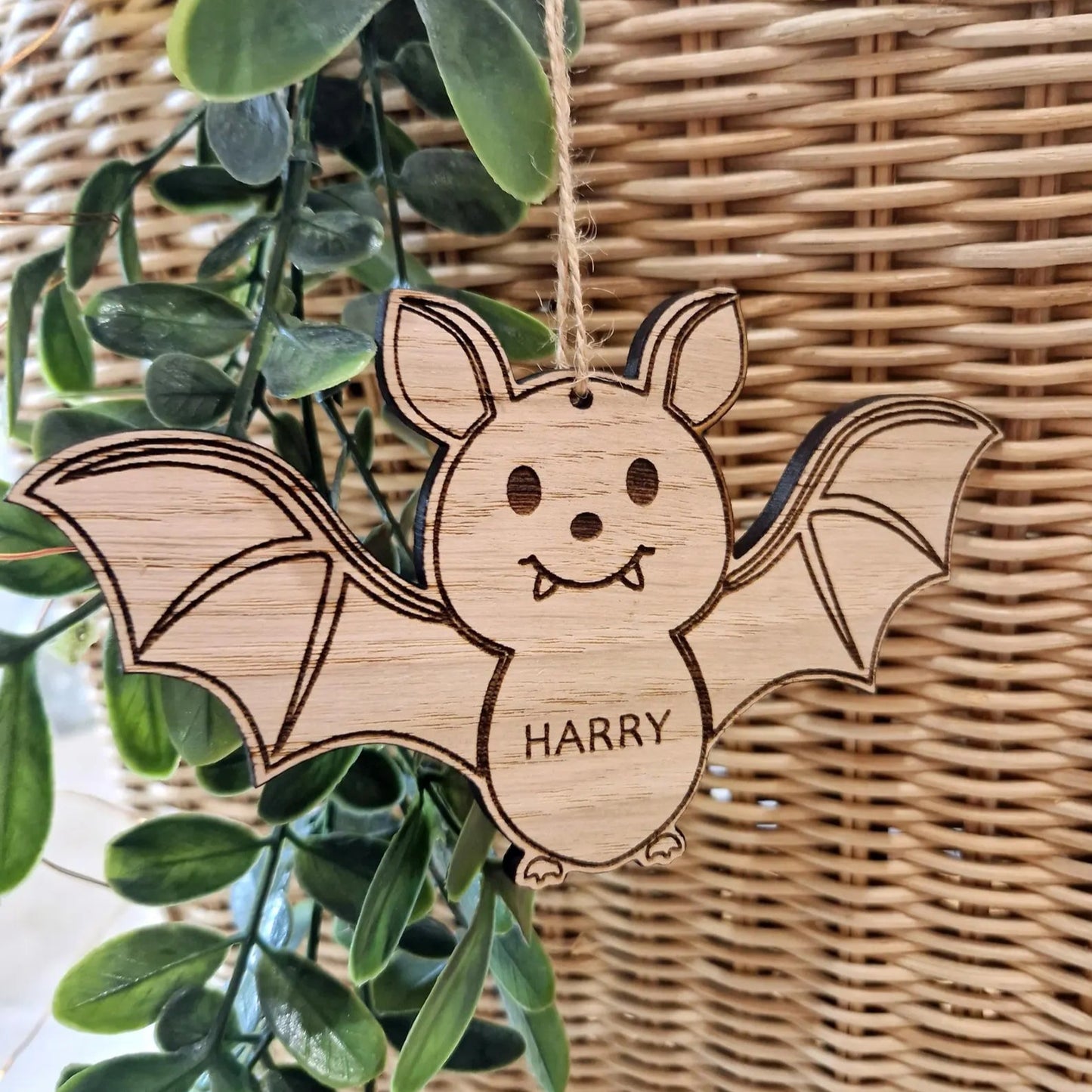 Personalised Bat Halloween Decoration