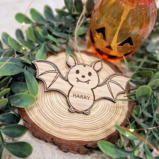 Personalised Bat Halloween Decoration
