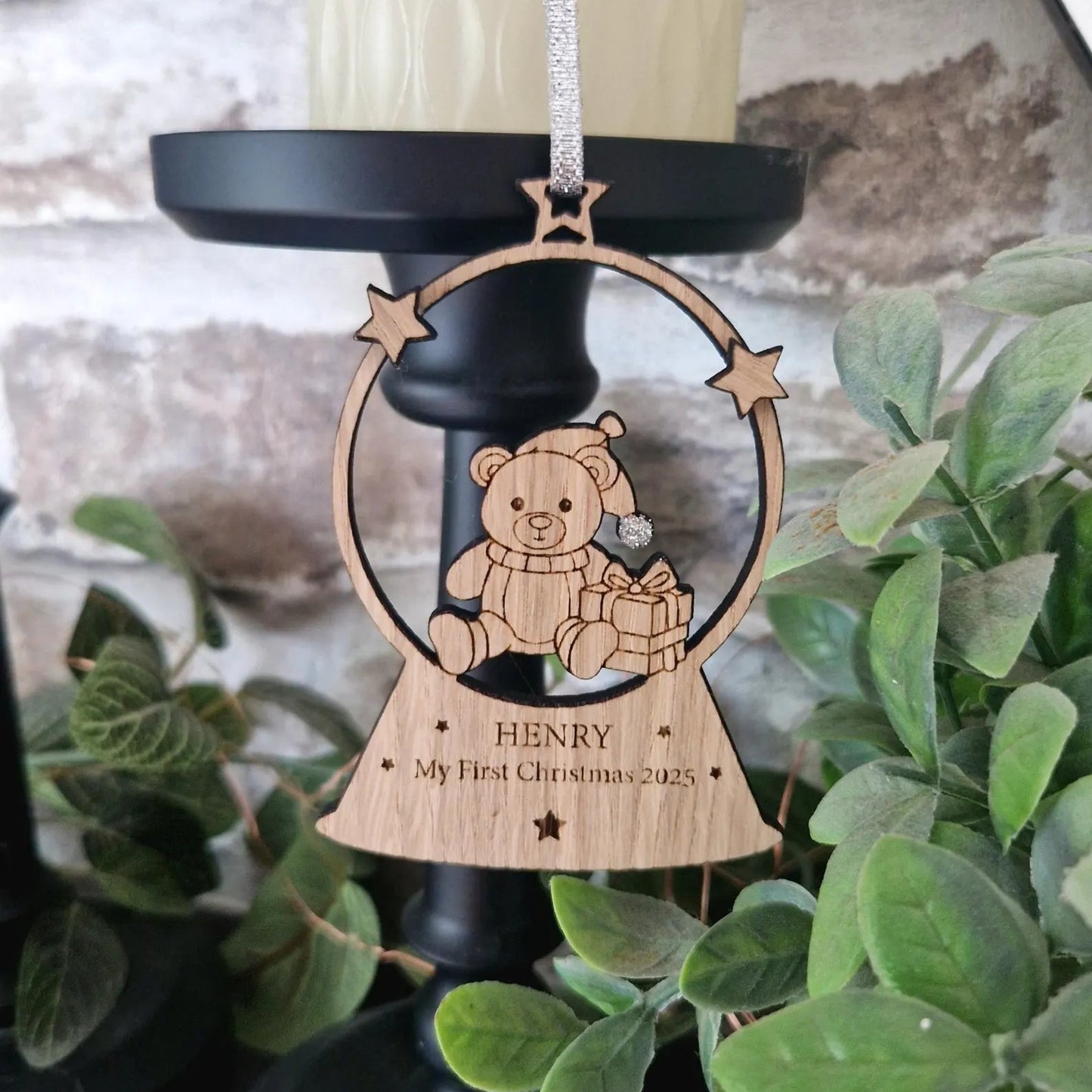 My First Christmas Snow globe Bauble