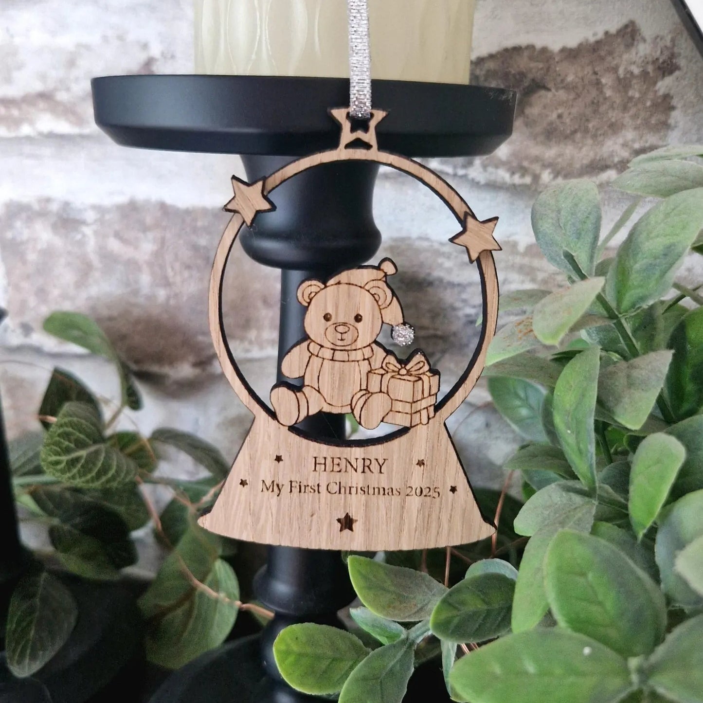 My First Christmas Snow globe Bauble