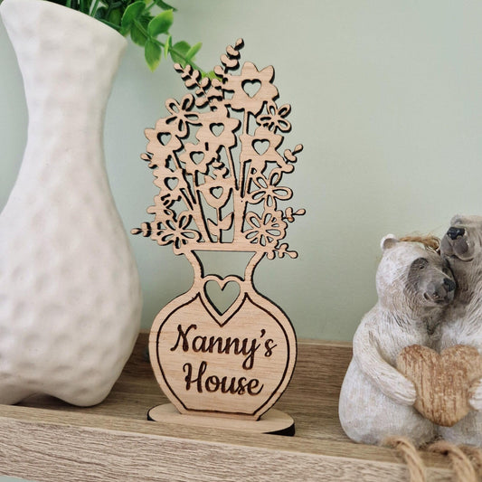 Oak Vase Silhouette- Personalised