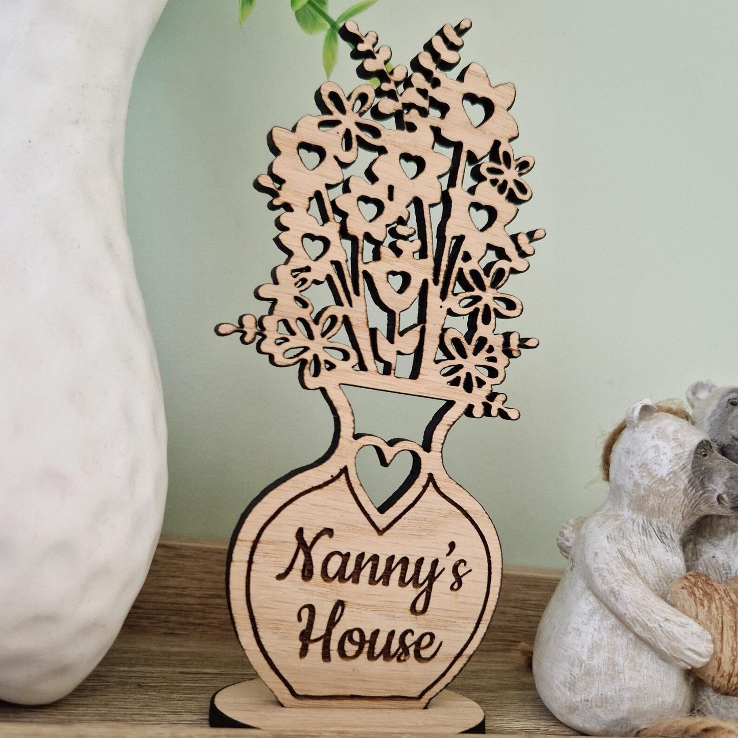 Oak Vase Silhouette- Personalised
