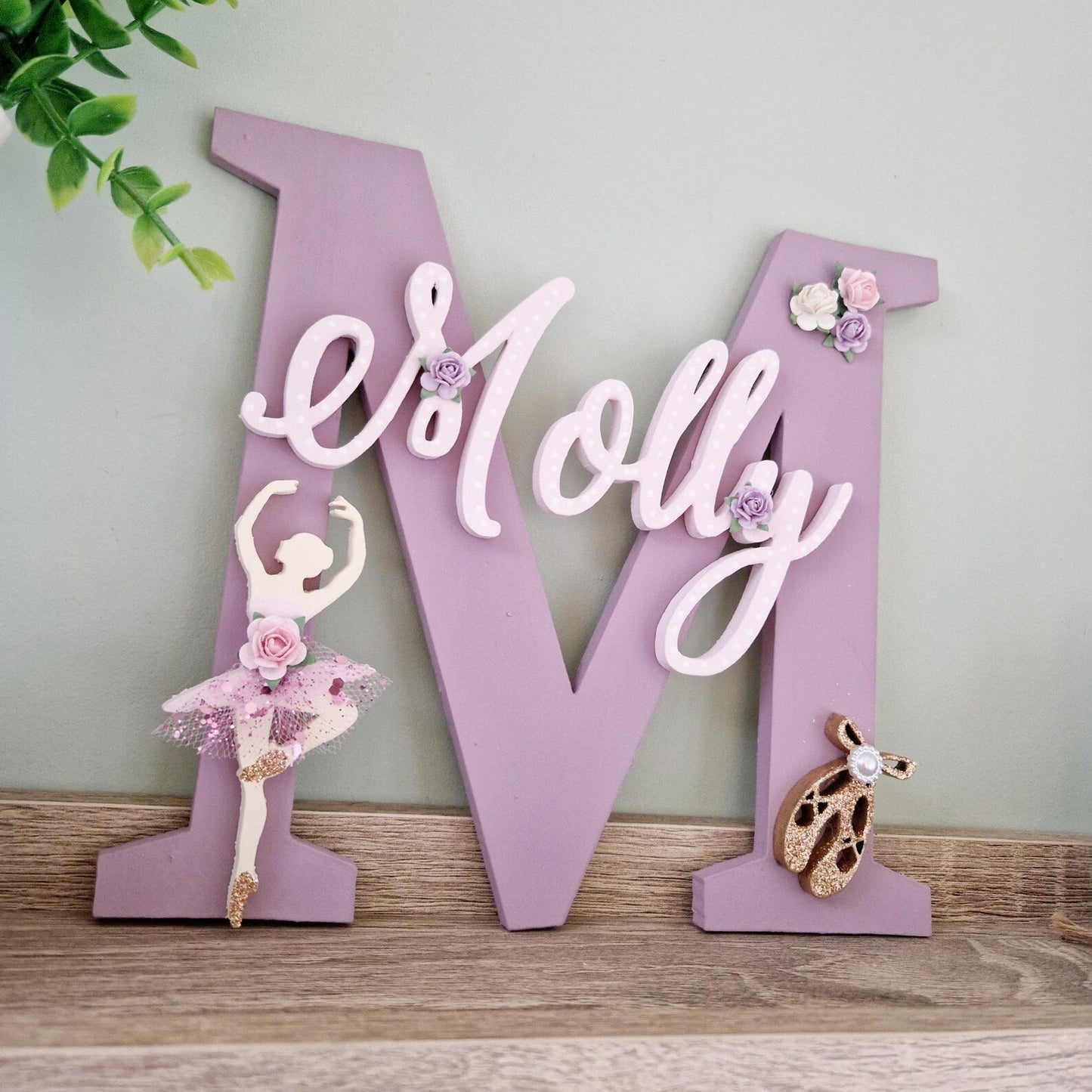 Ballerina Initial & Name