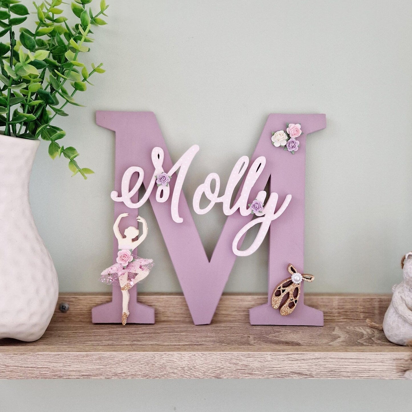 Ballerina Initial & Name