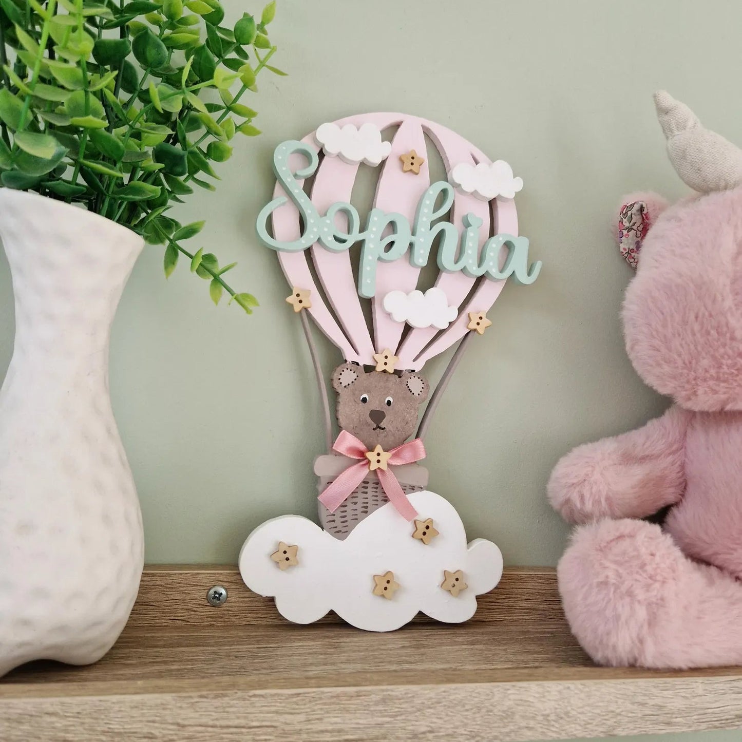 Hot Air Balloon Name Sign