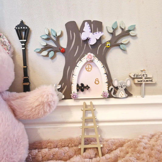 Magic Fairy Door Tree Trunk for Girls Bedroom