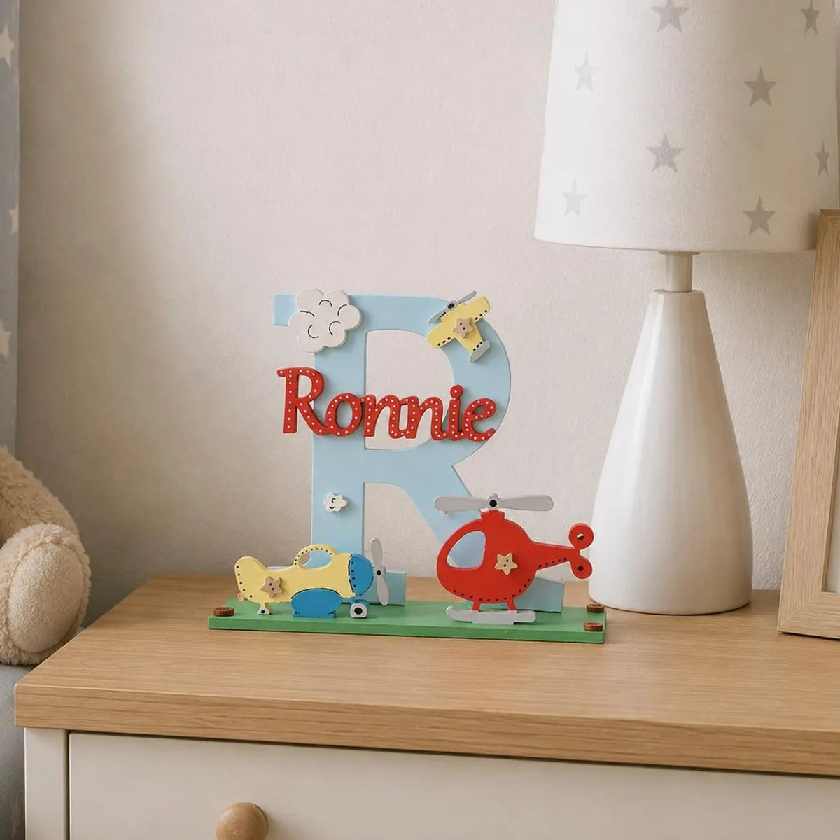 Wooden Nursery Letter- Fly with Me