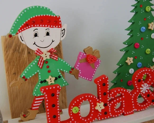 Personalised 'Little Elves' Sign