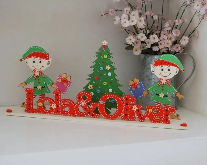 Personalised 'Little Elves' Sign