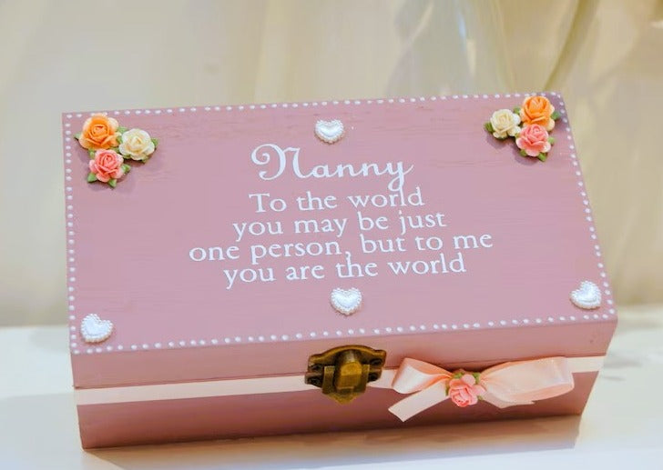 Nanny Your are the world to me Trinket Box