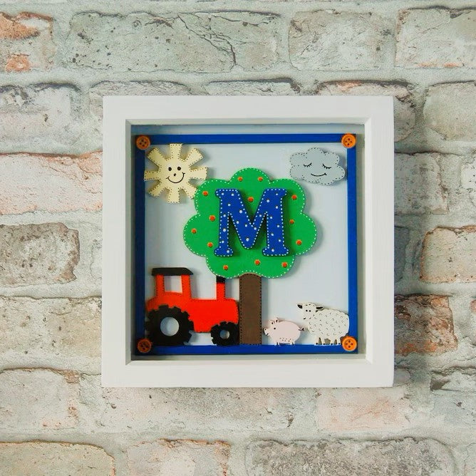 Initial Frame Art 'On the Farm'