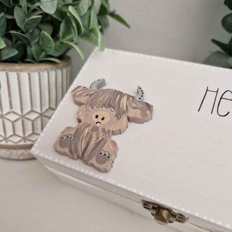 Trinket Box 'Highland Cow'