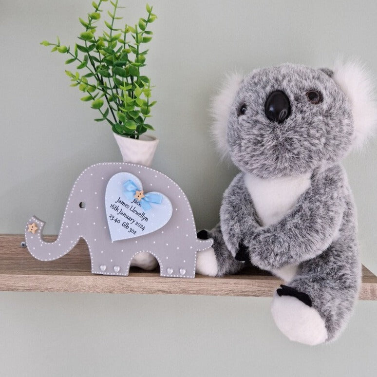 Baby Boy Elephant Keepsake