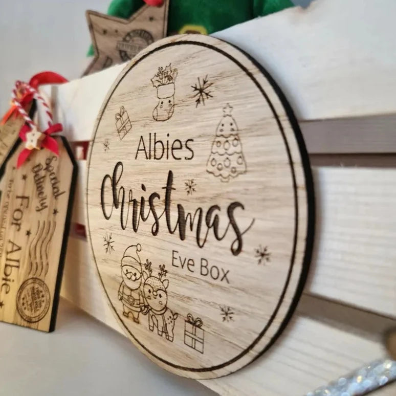 Christmas Eve Box Plaque/Sign- Personalised