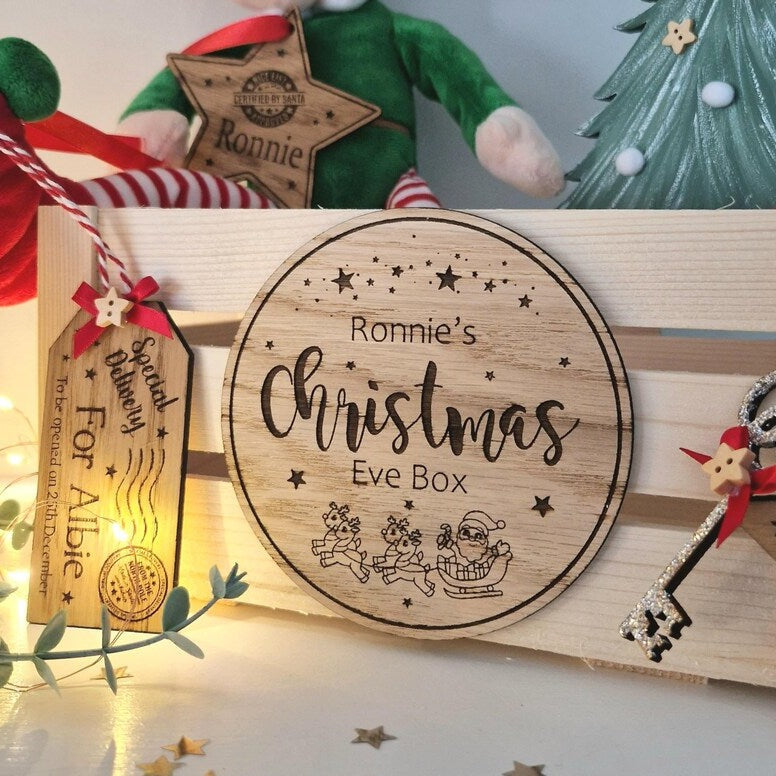 Christmas Eve Box Plaque/Sign -Personalised