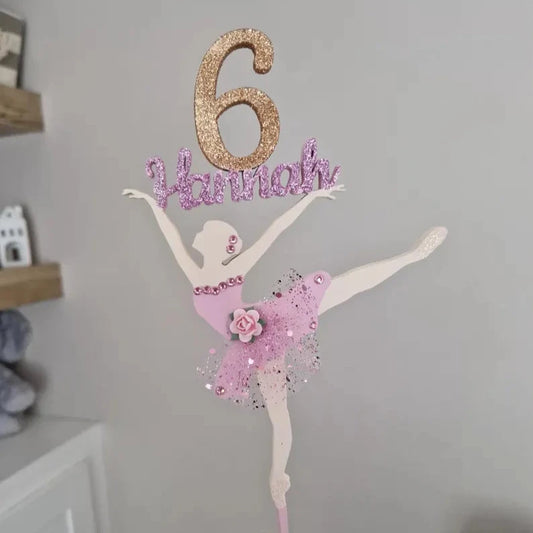 Ballerina Cake Topper- Personalised