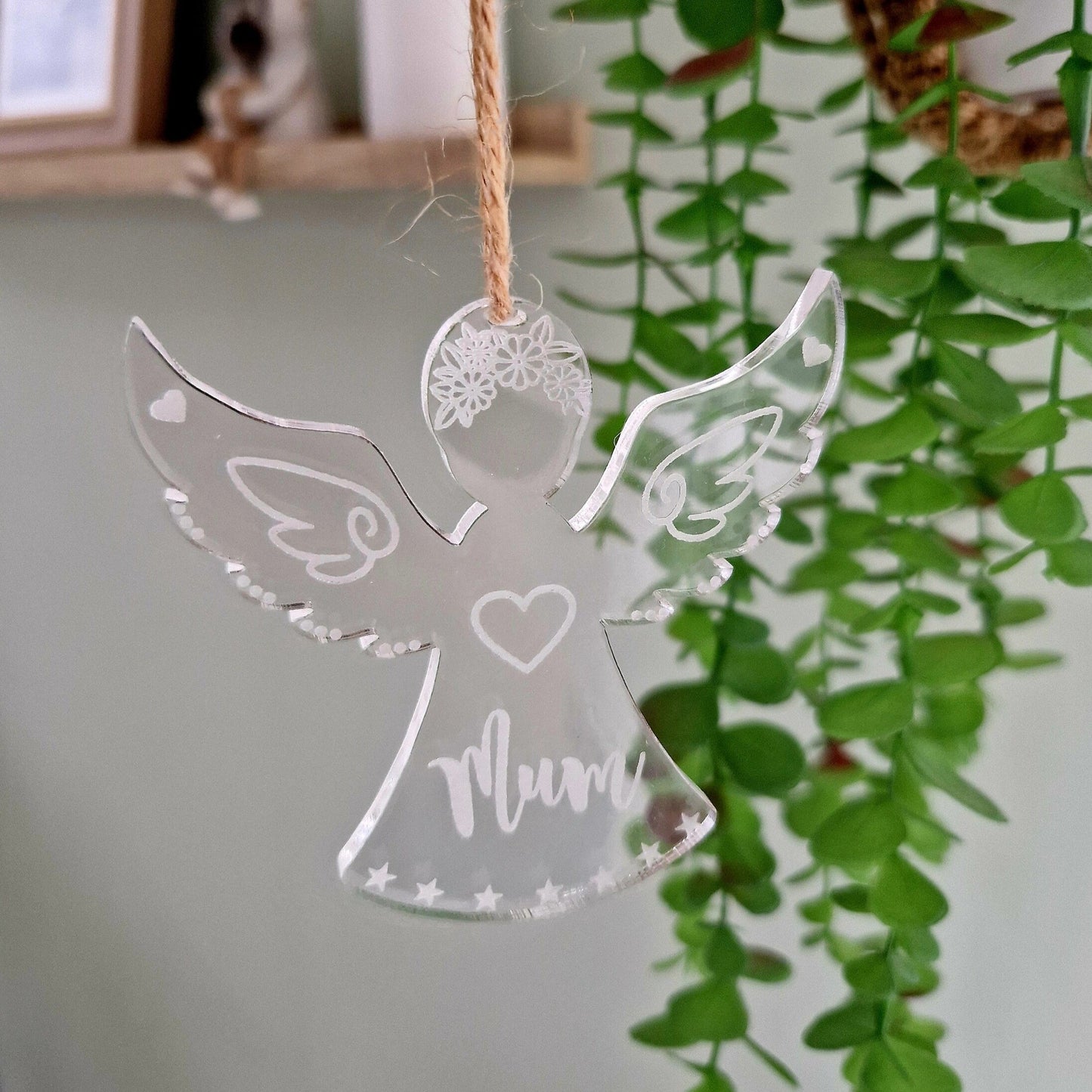 Acrylic Angel Memorial Angel